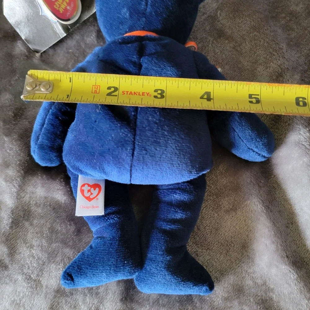 Ty Beanie Baby Chicago Bears NFL Plush Unisex OS Navy Blue NWT Sports Bear